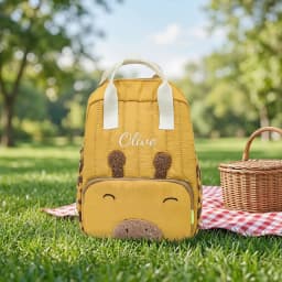 Custom Embroidered / Standard 2 Choices Personalized, Cute Cartoon, Heart Quilting, Casual Backpack, Back-to-School Season Gift