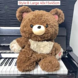 Y2k Cute Plush Brown Bear Backpack Kawaii Soft Animal Knapsack High Quality Lolita Furry Shoulder Bag Fashion Girl Birthday Gift