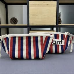 2026 Summer Storage Small Bag Canvas Bag Zipper Makeup Bag Handheld Cloth Bag Women's Bag