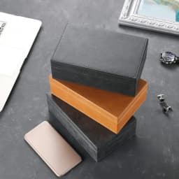 Phone Signal Blocking Box Faraday Box for Car Keys Pu Leather Anti Theft Rfid Rf Radiation-Proof Safe Car Key Fob Protector Box