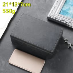 Phone Signal Blocking Box Faraday Box for Car Keys Pu Leather Anti Theft Rfid Rf Radiation-Proof Safe Car Key Fob Protector Box