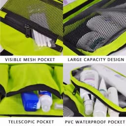 Hanging Men's Toiletry Bag Large Waterproof Cosmetic Bags Travel Organizer Lady Toiletries Makeup Toilet Foldable Bathroom Kit