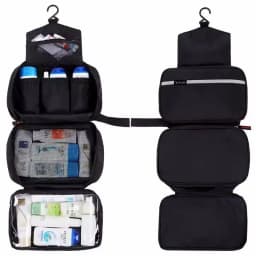 Hanging Men's Toiletry Bag Large Waterproof Cosmetic Bags Travel Organizer Lady Toiletries Makeup Toilet Foldable Bathroom Kit