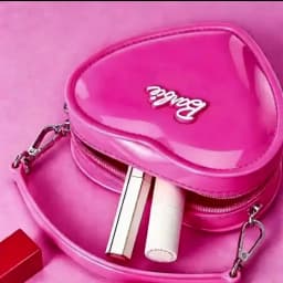 Barbie Jelly Bag Cute Heart Shape Mini Handbag PVC Kawaii Y2K Style Waterproof Pink Coin Purse Summer Holiday Gift for Girls