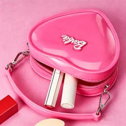 Barbie Jelly Bag Cute Heart Shape Mini Handbag PVC Kawaii Y2K Style Waterproof Pink Coin Purse Summer Holiday Gift for Girls