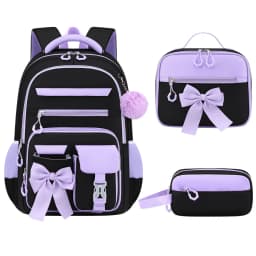 Cute Student Backpack 3pcs/set Primary Schoolbag Rabbits and Quicksand Kawaii Student Backpack Teenage Girls Handbag Rucksack