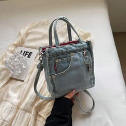 Ladies' Crossbody Bags Creative Retro Washed Denim Personalized Fashionable Verstaile Handbags High-quality Shoulder Bags Girl