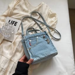 Ladies' Crossbody Bags Creative Retro Washed Denim Personalized Fashionable Verstaile Handbags High-quality Shoulder Bags Girl