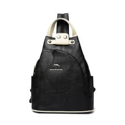 Solid Color Ladies Backpacks Luxury Designer High Quality PU Leather Ladies Anti Theft Backpack Fashion Womens Shoulder Bags Sac