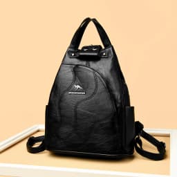 Solid Color Ladies Backpacks Luxury Designer High Quality PU Leather Ladies Anti Theft Backpack Fashion Womens Shoulder Bags Sac