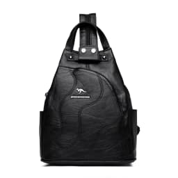 Solid Color Ladies Backpacks Luxury Designer High Quality PU Leather Ladies Anti Theft Backpack Fashion Womens Shoulder Bags Sac