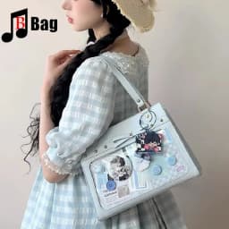 Japanese Lolita Cosplay JK Anime Uniform bag Women Gorgeous One Shoulder Bag Handheld crossbody bag Subculture Ita Bags