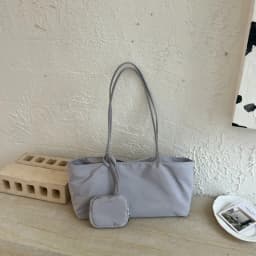 CEEKAY Women's Tote Bag Dark Soft PU Leather Large Shoulder Handbag Drawstring Detail with Mini Pouch Daily Casual Commute Style