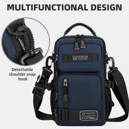 Men's Multifunctional Chest Bag Lightweight Simple Multi-pockets Shoulder Bags Outdoor Sports Hiking Cycling Crossbody Bag