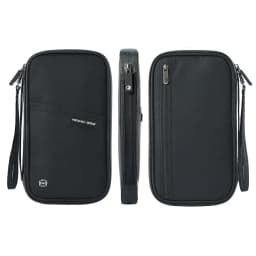 Travel Passport Wallet Organizer Bag with Card Holder Document Case for Family Crossbody Ticket Cash Storage Bag for Abroad Trip