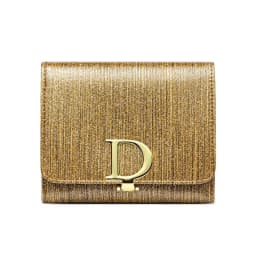 Bright Fashion Women Cowhide Leather Wallet Anti Rfid Card Holder Short Purse for Girl