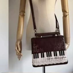Piano Brown Square Messenger Bag Backpack Women Harajuku Vintage Handle Crossbody Bags Ladies Fairy Core Aesthetic Handbag 2025