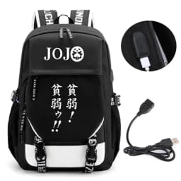 Anime JOJO Jonathan Joes Killer Golden Experience Backpack School BookBags Mochila Travel USB Port Bag Laptop Boy Girls Backpack