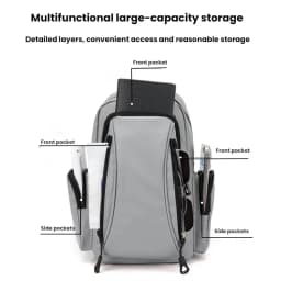 Multi Functional Men's Chest Bag Oxford Mini Backpack for Daily Commuting Outdoor Sports Travel