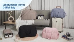 BAGSMART Women Duffle Bag for Travel with Wet Pocket Lightweight Water Resistant Carry on Weekender Gym Bag
