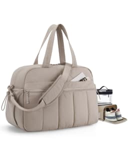 BAGSMART Women Duffle Bag for Travel with Wet Pocket Lightweight Water Resistant Carry on Weekender Gym Bag