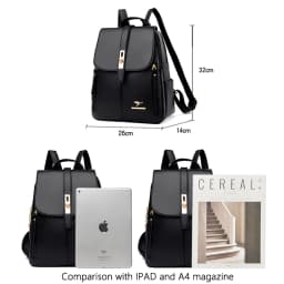 Vintage Large Capacity Women's Backpack High Quality Leather Female Travel School Bag Rucksack Purse Bookbag