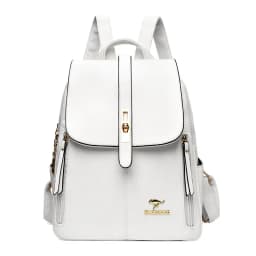 Vintage Large Capacity Women's Backpack High Quality Leather Female Travel School Bag Rucksack Purse Bookbag