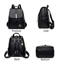 Vintage Large Capacity Women's Backpack High Quality Leather Female Travel School Bag Rucksack Purse Bookbag