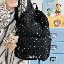 Dot Print Fashion Female Travel Large School Bag Ladies Trendy Book Bags Women Student Laptop College Backpack Teen Girl Boys