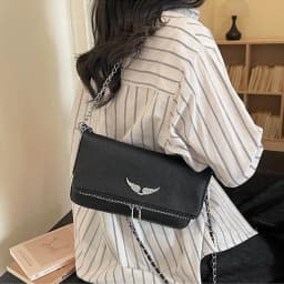 2026 Fashion Underarm Shoulder & Crossbody Bag, Wing Mini Square Bag for Women,Cute Small Purse, Versatile Chic Handbag