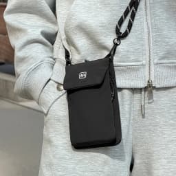 Crossbody Phone Bag Nylon Vertical Shoulder Pouch with Zipper Pocket Passport Wallet Travel Daily Storage Purse for Small Items