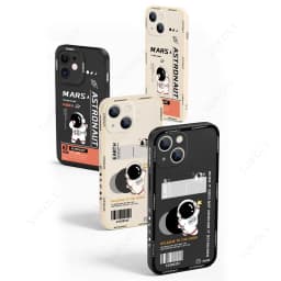 Mars Astronaut Printed Case For iPhone 17e 18 17 16 15 Pro Max 14 13 Pro Max 16e ShockProof Silicone Soft TPU Phone Cover Funda