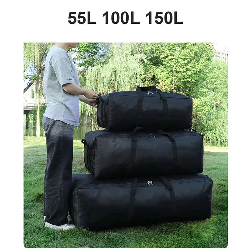 150L 100L 55L Camping Climbing Storage Bag Travel Luggage Bag Outdoor Hiking Backpack Large Capacity Duffle Handbag