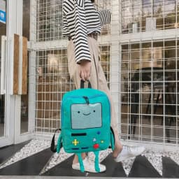 Kawaii 3D Cartoon Robot Backpack 14 Inch Canvas School Bag Fashion Unisex Student Outdoor Rucksack Cute Back To School Kids Gift