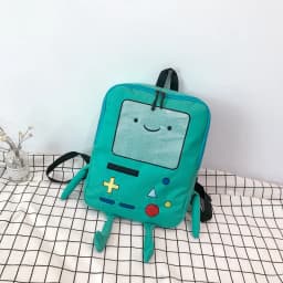 Kawaii 3D Cartoon Robot Backpack 14 Inch Canvas School Bag Fashion Unisex Student Outdoor Rucksack Cute Back To School Kids Gift