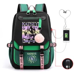 Hot Kpop Katseye Printed Personality Harajuku Backpack Girl School Bag Laptop Bag Women Men Travel Bag Daily Backpack