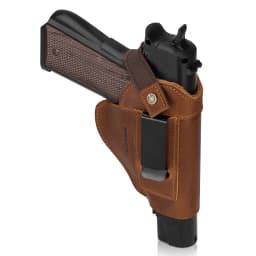 Genuine Leather Universal Gun Cover With Concealed Carry Holsters Belt for All Size Handguns