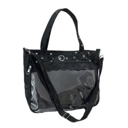 Cool Transparent Ita Bag Original Design Large Capacity Y2K Tote Bag Pure Color Internal Compartment Shoulder Bag Casual Wear