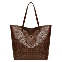 Simple Versatile Crocodile Print Tote Bag Large Capacity Fashion Handbag Vintage Design Shoulder Women's Bag