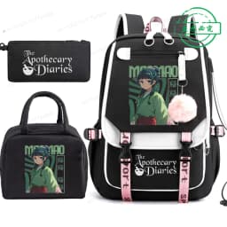 The Apothecary Diaries Maomao Anime Schoolbag School Backpack Teens Girl Casual Daypack Student Back To School Bookbag 3pcs/set