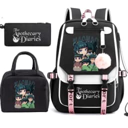 The Apothecary Diaries Maomao Anime Schoolbag School Backpack Teens Girl Casual Daypack Student Back To School Bookbag 3pcs/set