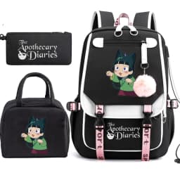 The Apothecary Diaries Maomao Anime Schoolbag School Backpack Teens Girl Casual Daypack Student Back To School Bookbag 3pcs/set