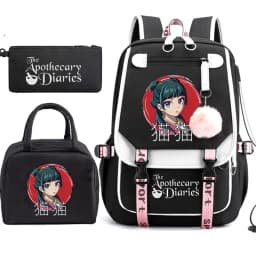 The Apothecary Diaries Maomao Anime Schoolbag School Backpack Teens Girl Casual Daypack Student Back To School Bookbag 3pcs/set