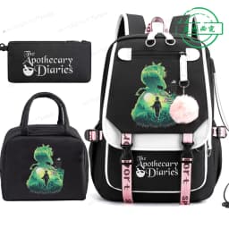 The Apothecary Diaries Maomao Anime Schoolbag School Backpack Teens Girl Casual Daypack Student Back To School Bookbag 3pcs/set