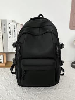 Fashionable and Casual Lightweight Nylon Backpack Large Capacity Multi Compartment Student Bag Travel Bag Suitable for Daily Use