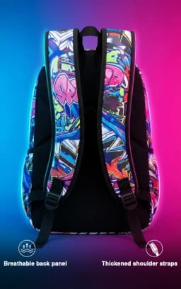 A Hip-Hop Street-Style Backpack with Spray-Painted Ground Motifs for Men, a New Trendy Lightweight Printed Backpack with a Checkered Pattern, Also a Fashionable Outdoor Commuter Bag, Large-Capacity Travel Bag, Multifunctional Storage Backpack, with Adjustable Shoulder Straps, Suitable for Teenagers, for Back-To-School, the Best Valentine's Day Gift, a Gift for Friends or to Give Away, a Gift for Men, an Interesting Gift
