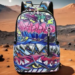 A Hip-Hop Street-Style Backpack with Spray-Painted Ground Motifs for Men, a New Trendy Lightweight Printed Backpack with a Checkered Pattern, Also a Fashionable Outdoor Commuter Bag, Large-Capacity Travel Bag, Multifunctional Storage Backpack, with Adjustable Shoulder Straps, Suitable for Teenagers, for Back-To-School, the Best Valentine's Day Gift, a Gift for Friends or to Give Away, a Gift for Men, an Interesting Gift