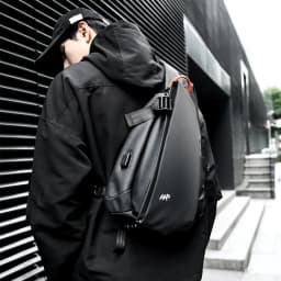 Fashion Business Men's Crossbody Bags Motorcycle Waterproof Nylon Chest Packs Casual Travel Large Capacity Shoulder Bag Male
