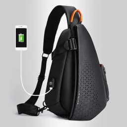 Fashion Business Men's Crossbody Bags Motorcycle Waterproof Nylon Chest Packs Casual Travel Large Capacity Shoulder Bag Male
