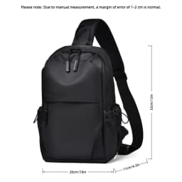 Men's Multifunctional Chest Bag with Adjustable Shoulder Straps Business Shoulder Bag Suitable for Sports Business Travel Commut